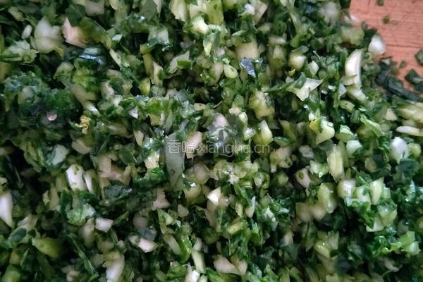 青菜香菇猪肉包的做法图解4