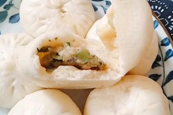 青菜香菇猪肉包的做法图解12