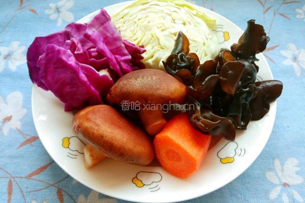 时蔬炒面的做法图解1