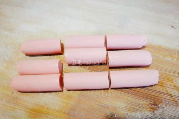 丑章鱼（炸火腿肠）的做法图解2