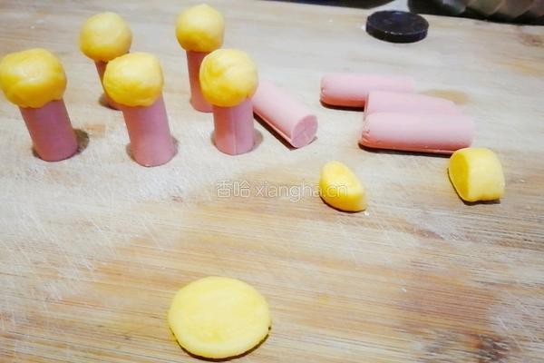 丑章鱼（炸火腿肠）的做法图解8
