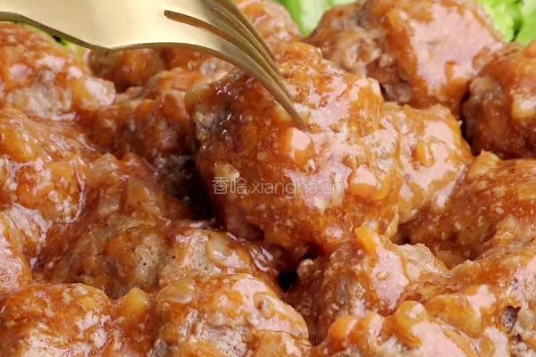 吃不胖的●茄汁肉圆的做法图解5