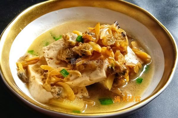 豆腐蛤蜊肉汤的做法图解14