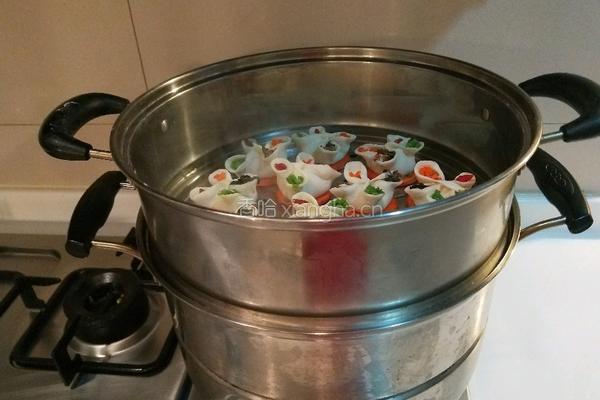 新文美食 四喜蒸饺的做法图解15