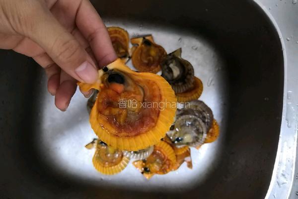 蒜蓉（菜脯珠）粉丝扇贝的做法图解1