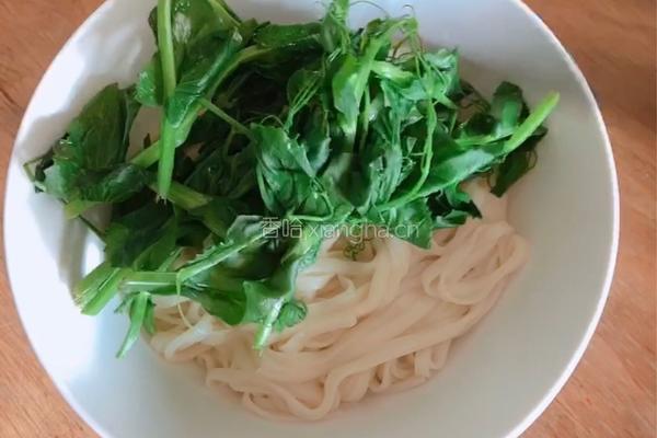 豌豆尖香菇酱拌面（香哈香菇酱）的做法图解10