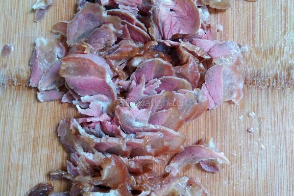 干豆角蒸腊肉的做法图解3
