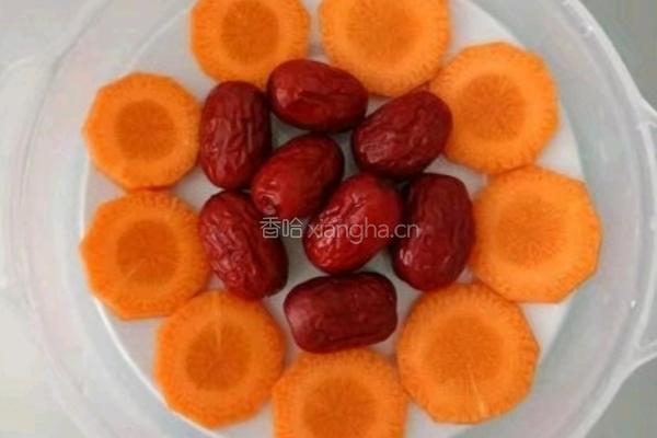 胡萝卜红枣米糊 (宝宝辅食）的做法图解4
