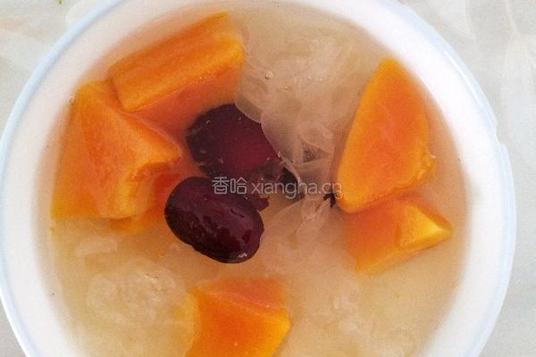 木瓜银耳红枣羹的做法图解8