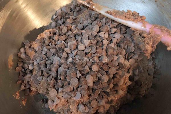 松软巧克力杏仁饼干的做法图解6