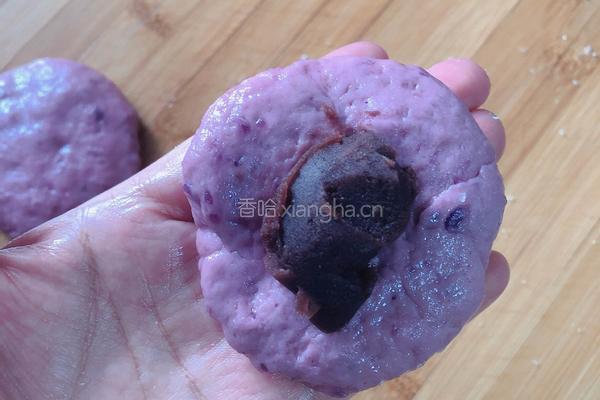 紫薯红豆饼的做法图解14