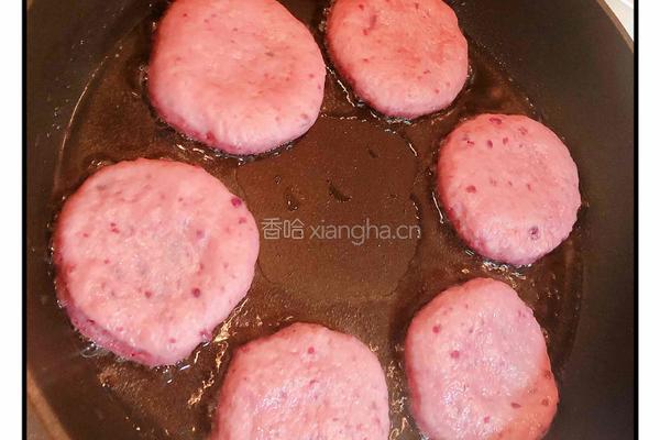 紫薯红豆饼的做法图解15