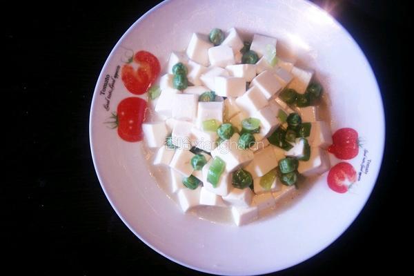 青豆烧豆腐的做法图解5