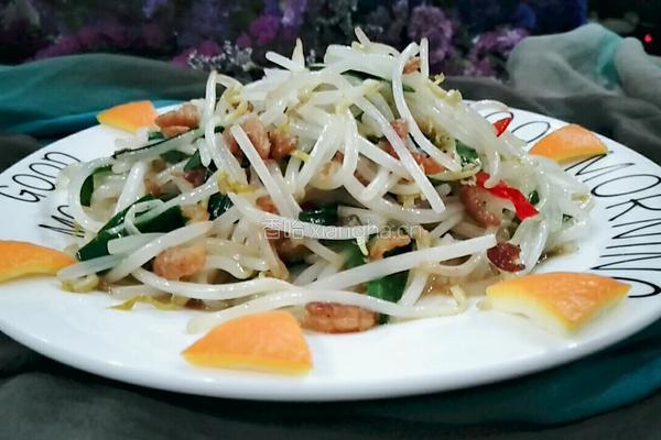 海米绿豆芽的做法图解8