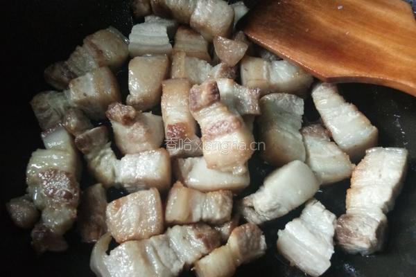 豆角干焖五花肉的做法图解5