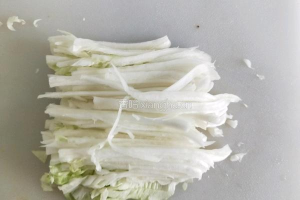 醋溜白菜丝的做法图解3