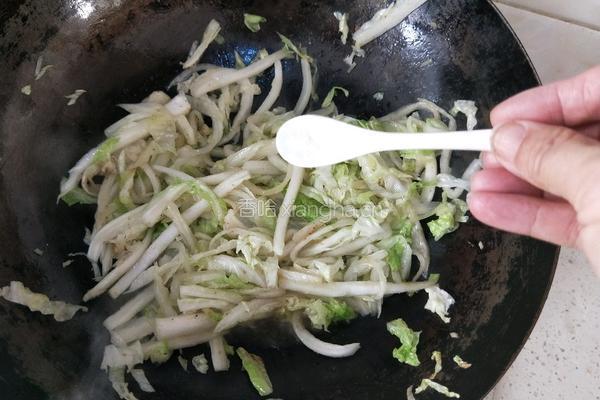 醋溜白菜丝的做法图解11