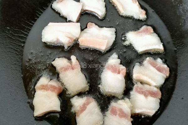 大白菜炒肉的做法图解4