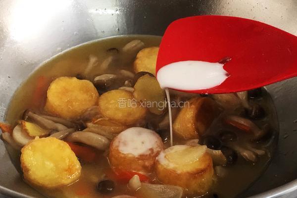 蟹味菇煨日式豆腐的做法图解9