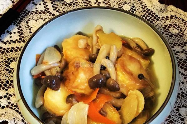 蟹味菇煨日式豆腐的做法图解10
