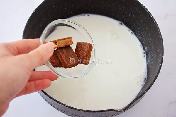 红糖姜撞奶的做法图解6