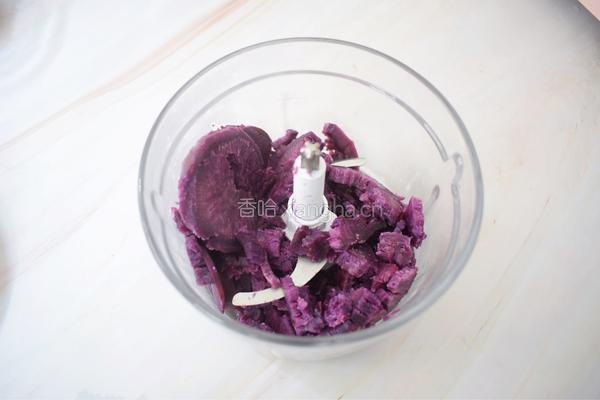 紫薯芋泥酸奶盒子的做法图解3