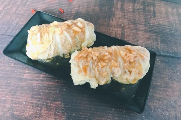 蒸蒜蓉白菜肉卷的做法图解7