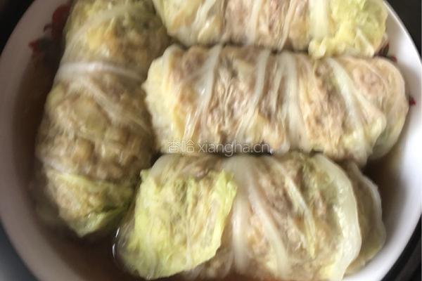 白菜酿肉的做法图解7