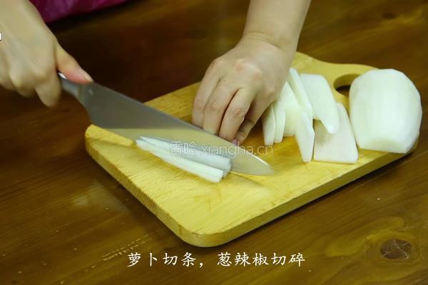 韩式炒萝卜条的做法图解2