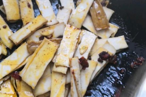 香干炒包菜的做法图解3