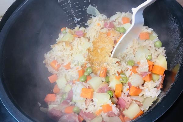 胡萝卜土豆焖饭的做法图解13