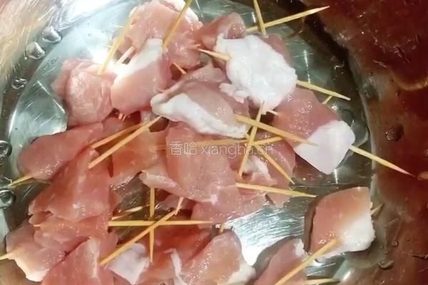 （下午茶）香香牙签肉的做法图解4