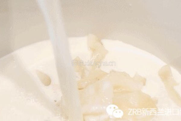 杂果牛奶新西兰花胶冻的做法图解2