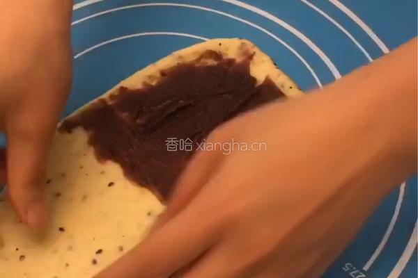 ＃下午茶＃黑芝麻豆沙吐司的做法图解6