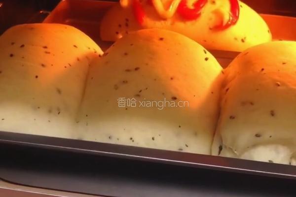 #下午茶#黑芝麻豆沙吐司的做法图解13