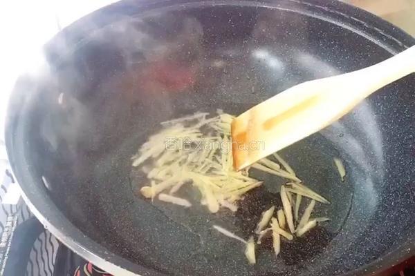 蒜叶炒香干的做法图解3