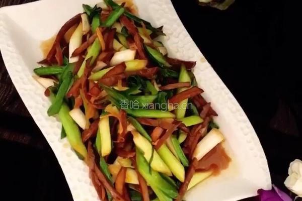蒜叶炒香干