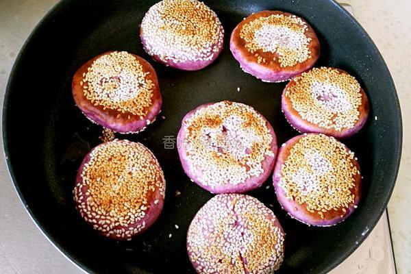 紫薯发面饼的做法图解12
