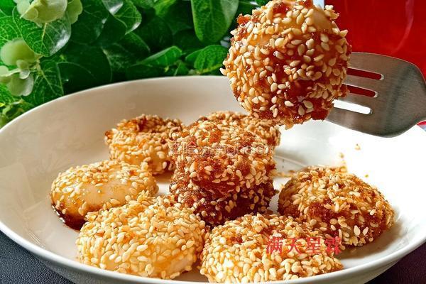 芝麻滚金团的做法图解19