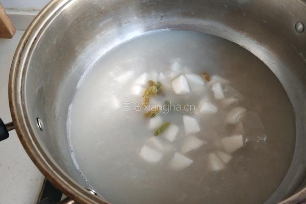 燕麦雪梨糯米粥的做法图解7