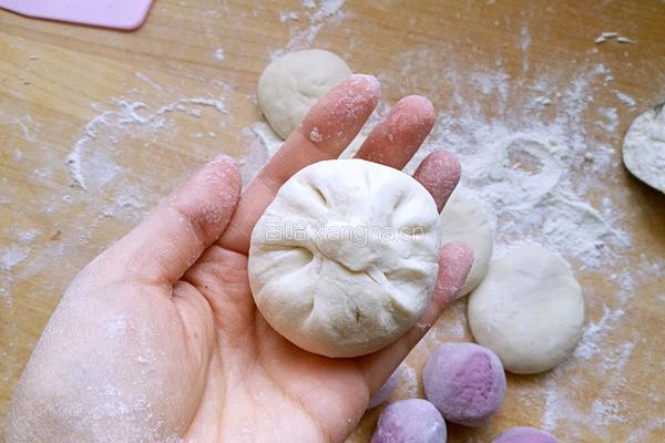 紫薯开花馒头的做法图解12