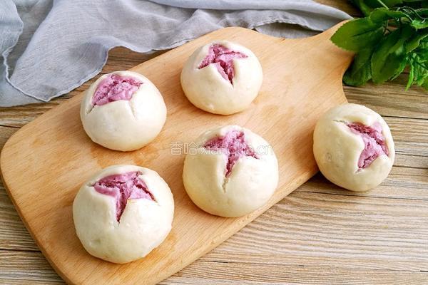 紫薯开花馒头的做法图解15