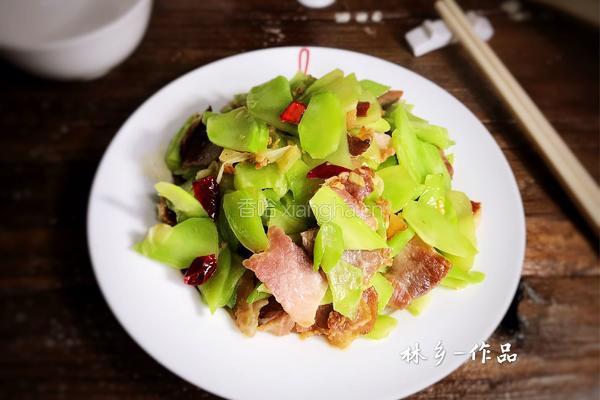 腊肉炒莴笋的做法图解13