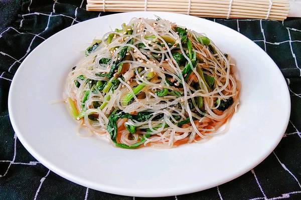 凉拌菠菜粉丝