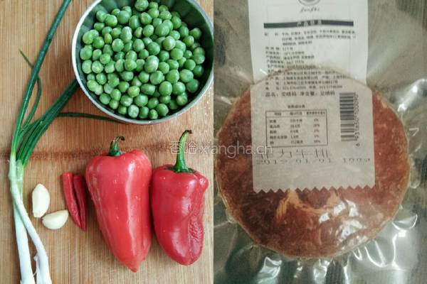 豌豆炒牛排的做法图解1