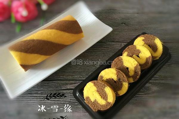 双色蛋糕卷的做法图解1