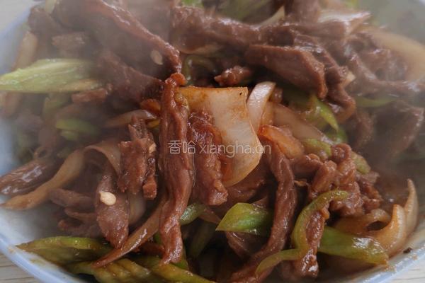 小炒牛肉的做法图解4