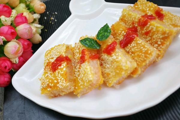 黄金虾饼的做法图解11