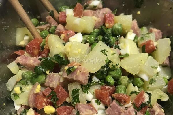 青豆火腿沙拉的做法图解5