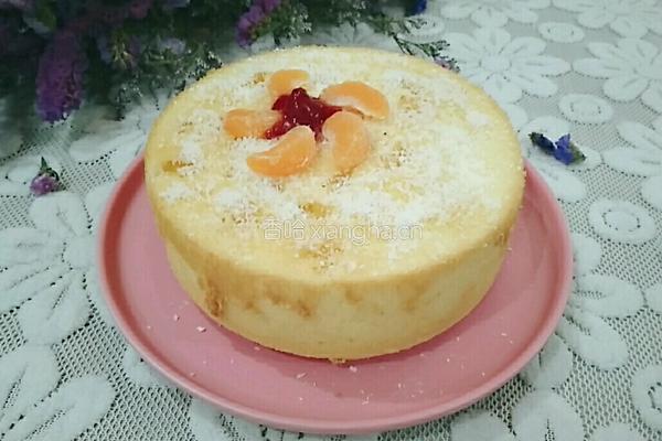 椰蓉蜜橘蛋糕的做法图解13